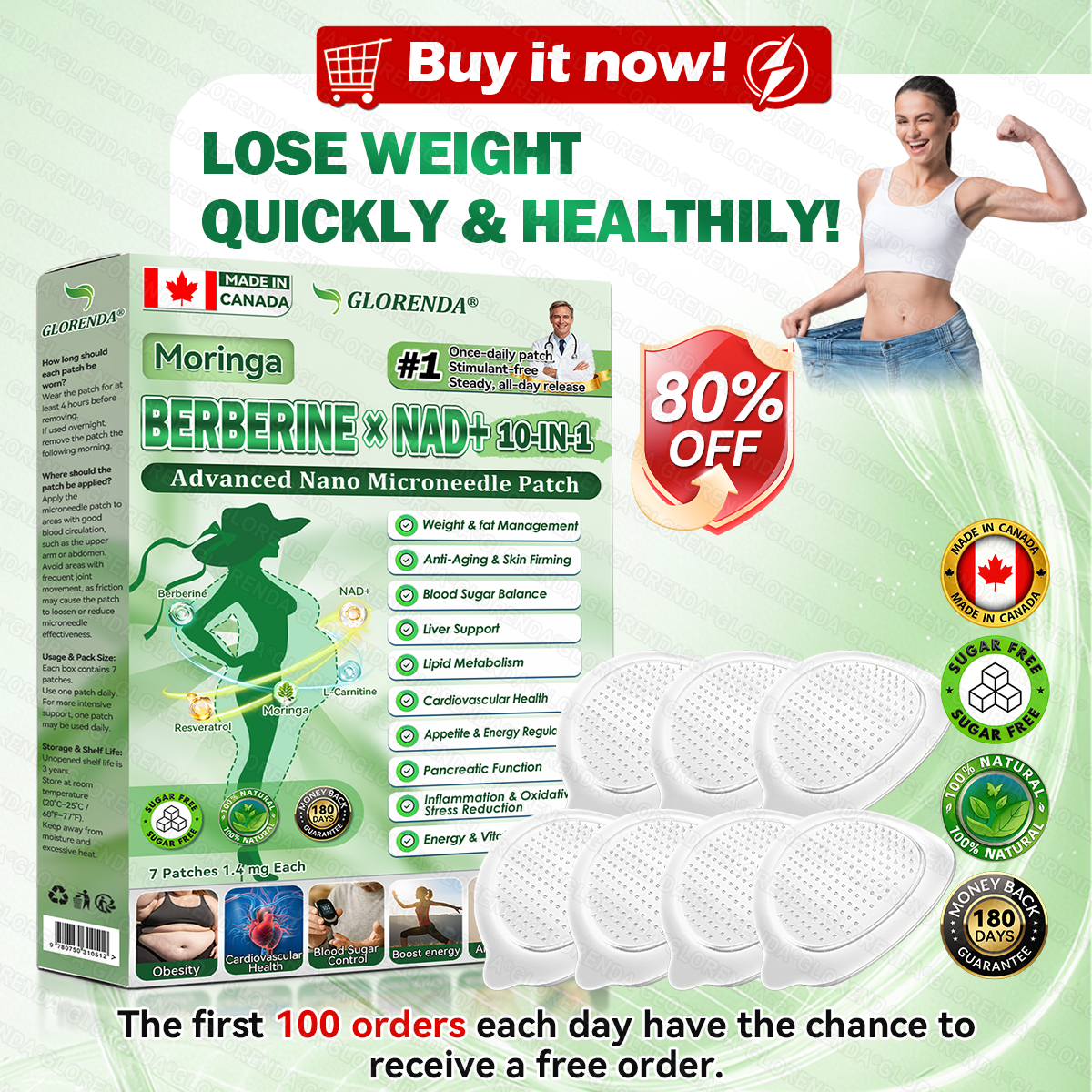 🇨🇦𝑶𝒇𝒇𝒊𝒄𝒊𝒂𝒍 𝑺𝒕𝒐𝒓𝒆  | 🥇☑️𝐆𝑳𝑶𝗥𝗘𝗡𝘿𝘼® 𝙈𝒐𝒓𝒊𝒏𝒈𝗮 · 𝗕𝗲𝗿𝗯𝐞𝐫𝐢𝐧𝙚 × 𝙉𝑨𝑫+ 𝟏𝟎-𝙞𝙣-𝟏 𝘼𝒅𝒗𝒂𝒏𝒄𝒆𝐝 𝐍𝐚𝐧𝙤 𝙈𝙞𝙘𝙧𝙤𝙣𝒆𝒆𝒅𝒍𝐞 𝐏𝐚𝐭𝙘𝙝(𝐉𝐮𝐬𝐭 𝐨𝐧𝐜𝐞 𝐚 𝐝𝐚𝐲, 𝐯𝐢𝐬𝐢𝐛𝐥𝐞 𝐜𝐡𝐚𝐧𝐠𝐞𝐬 𝐢𝐧 𝟕 𝐝𝐚𝐲𝐬） ✅ 𝐅𝐨𝐫 𝐨𝐛𝐞𝐬𝐢𝐭𝐲, 🅛🅞🅞🅢🅔 🅢🅚🅘🅝,𝐝𝐢𝐚𝐛𝐞𝐭𝐞𝐬, 𝐬𝐥𝐞𝐞𝐩 𝐚𝐩𝐧𝐞𝐚, 𝐣𝐨𝐢𝐧𝐭 𝐢𝐬𝐬𝐮𝐞𝐬, 𝐚𝐧𝐝 𝐦𝐨𝐫𝐞